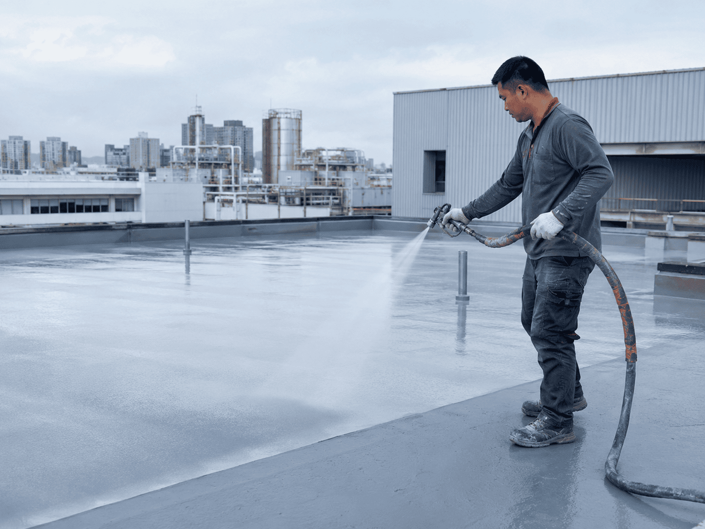 Ứng dụng chống thấm PU và thi công sàn