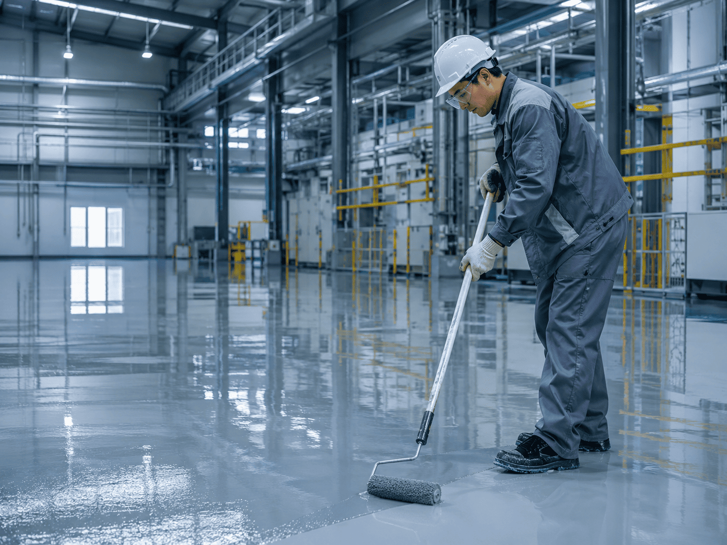 Ứng dụng thi công sàn công nghiệp Epoxy